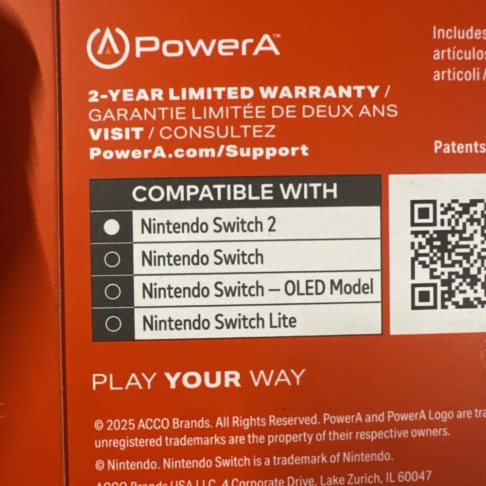 PowerA Screen Protector for Nintendo Switch 2 Pack Of Two New‎ Unopened